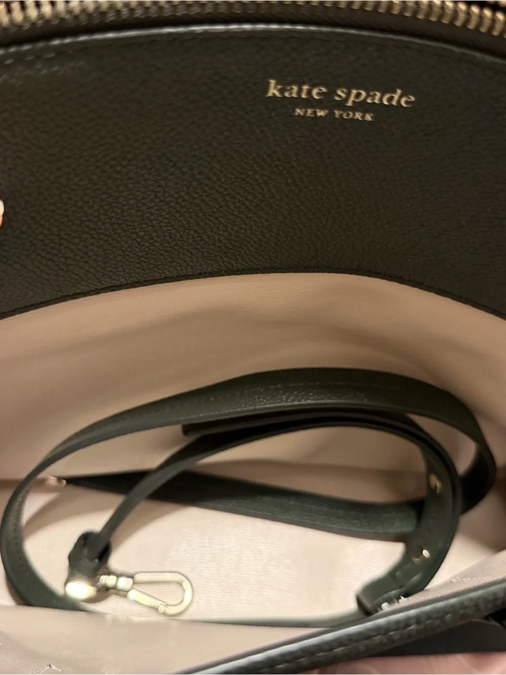kate spade Forest Green Pebbled Leather Satchel